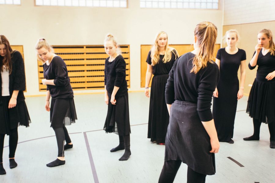 Proben zu "Tanz macht Schule" im Gymnasium am Wall Verden