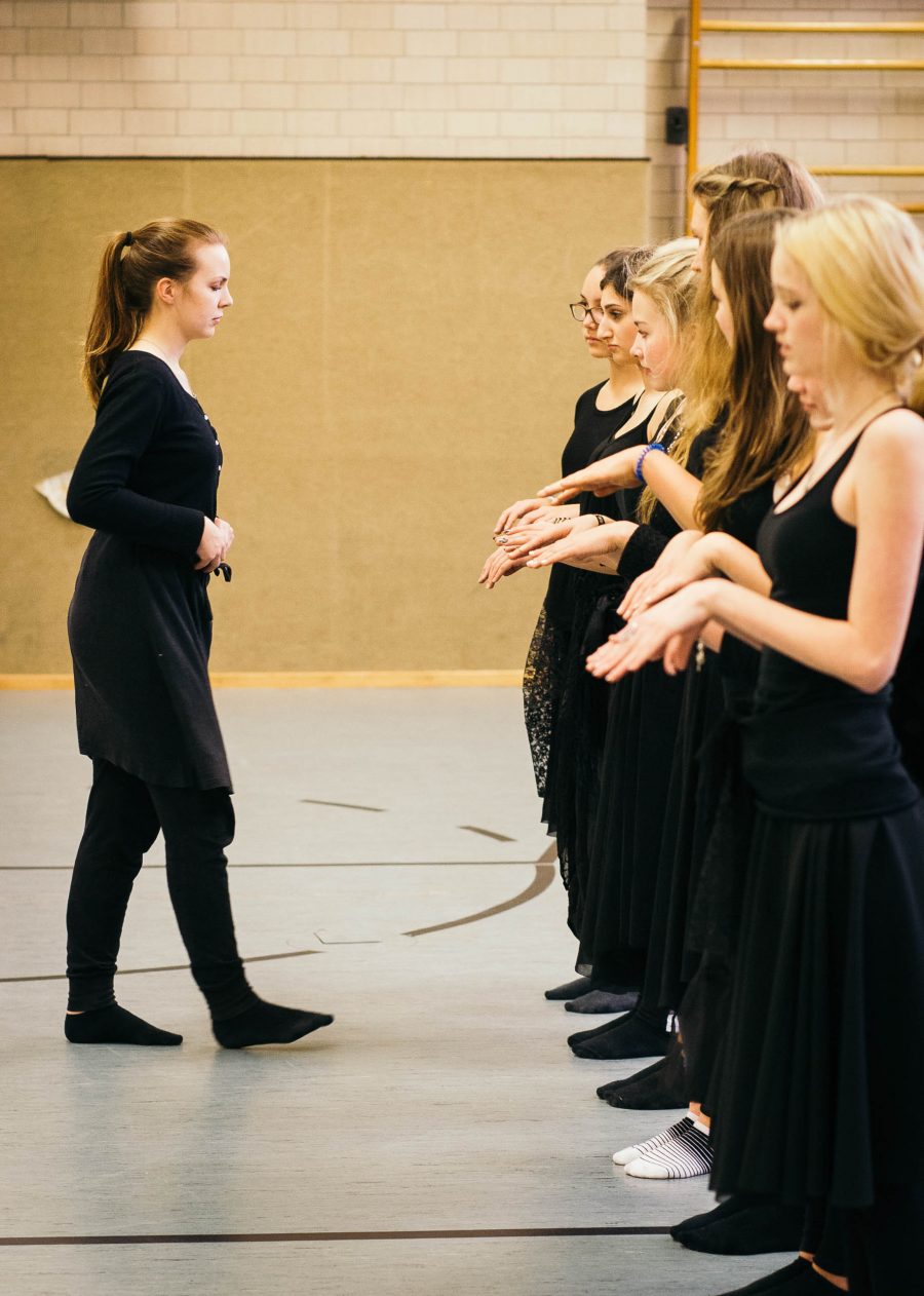 Proben zu "Tanz macht Schule" im Gymnasium am Wall Verden