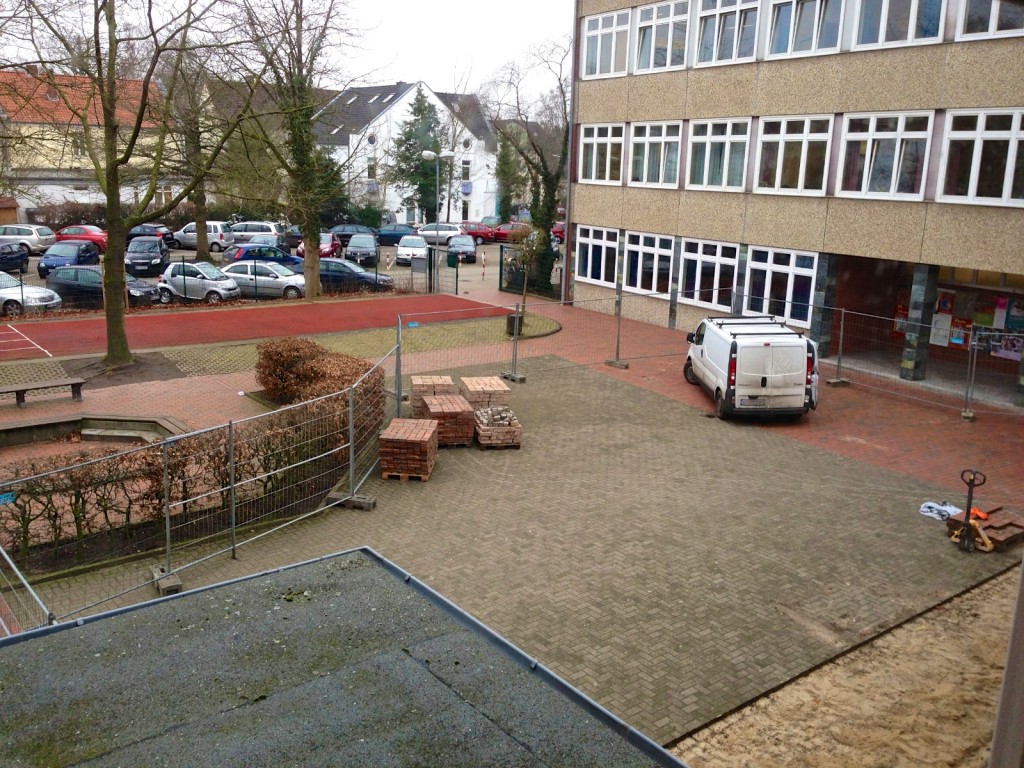 Baubeginn Mensa am GaW 21.01.2014