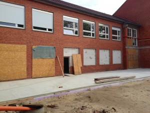 Mensabau Gymnasium am Wall Verden: Status am 05.05.2014
