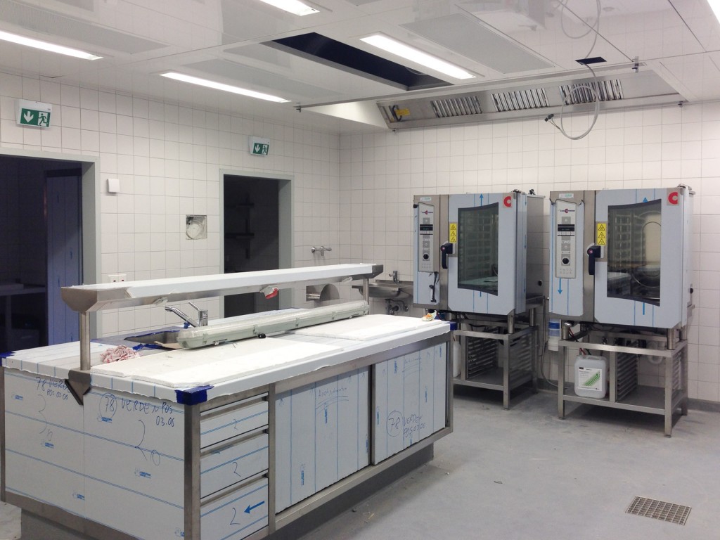 Mensabau Status am 4.9.2014: Frischkochküche