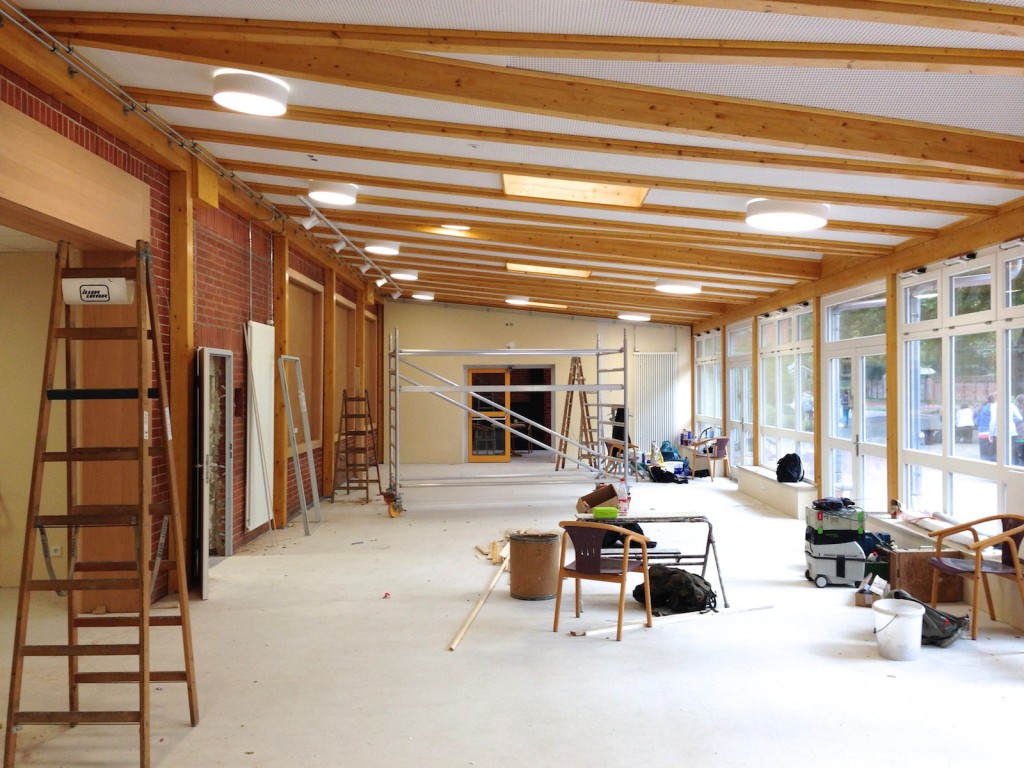 Mensabau Gymnasium am Wall Verden: Status am 25.09.2014