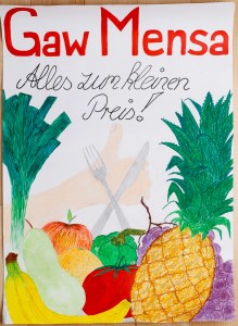 Plakat Mensa am GaW - Stefanie Hirsch