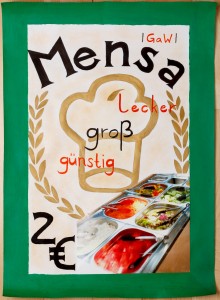 Plakat Mensa am GaW - Theresa Matwetschuk
