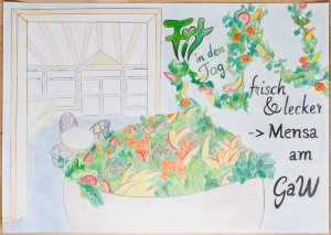 Plakat Mensa am GaW - Milena Kuse - Platz 4(3) Schülerbewertung