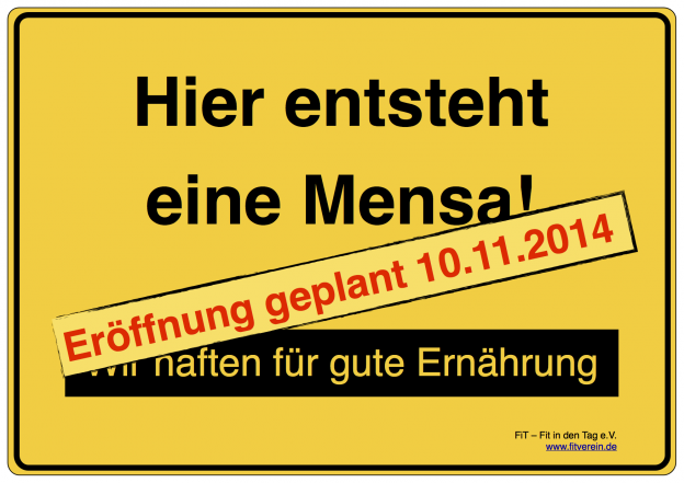 Köchin eingestellt – Eröffnung der Mensa am 10.11.2014